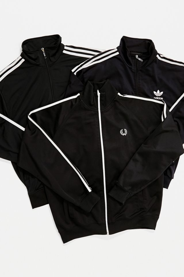 Urban Renewal Vintage Black Branded Track Top #1