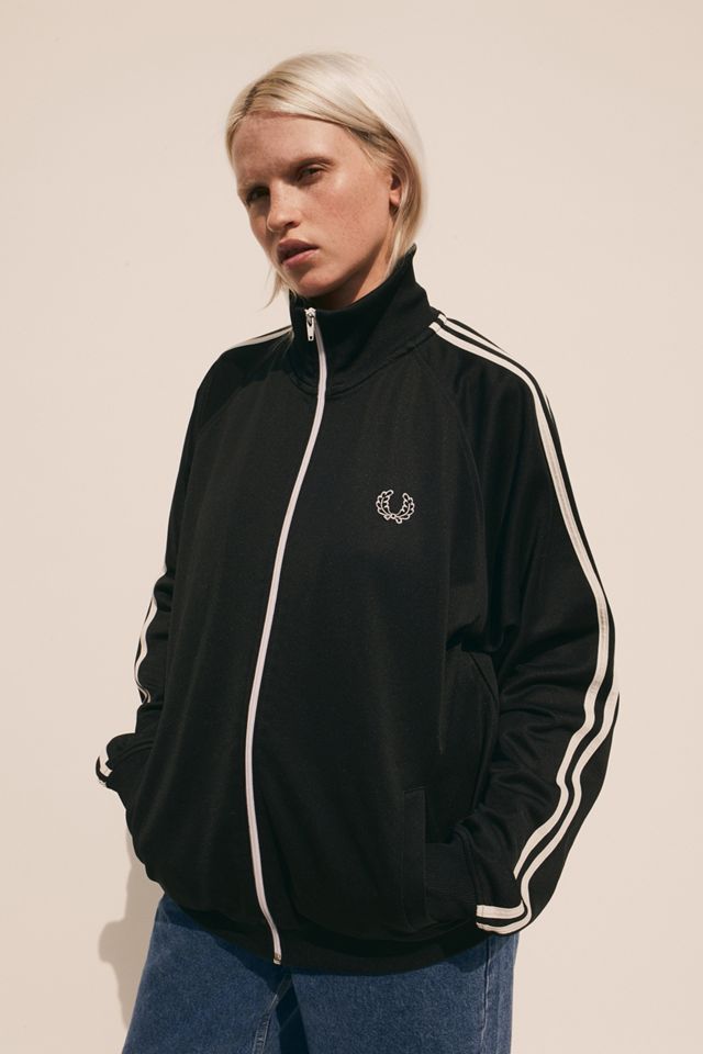 Urban Renewal Vintage Black Branded Track Top #5