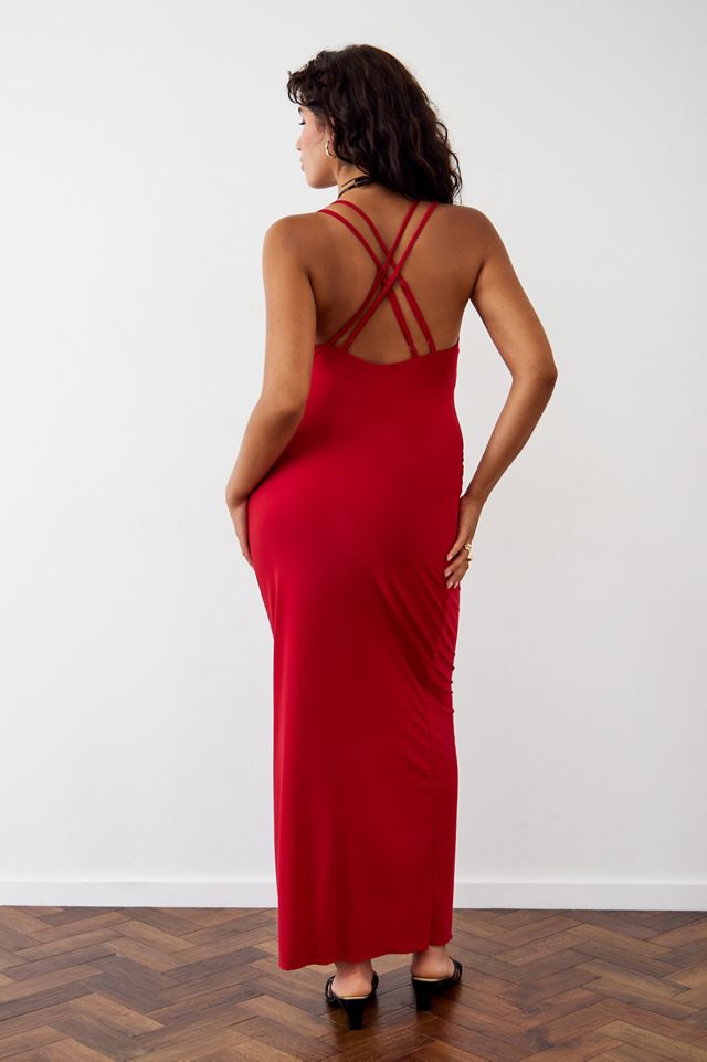 Archive At UO Rotes Madera Maxikleid #1