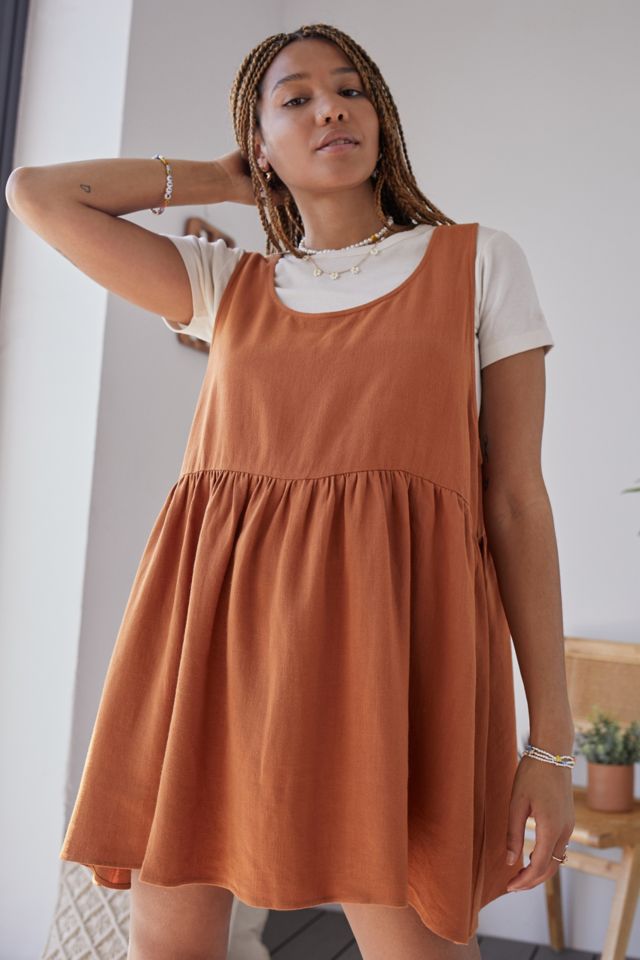 Urban Outfitters Archive Rust Tawny Linen Dress