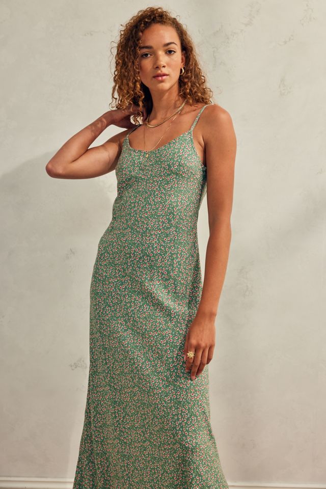 Archive At UO Geblumtes Maxikleid in Grun