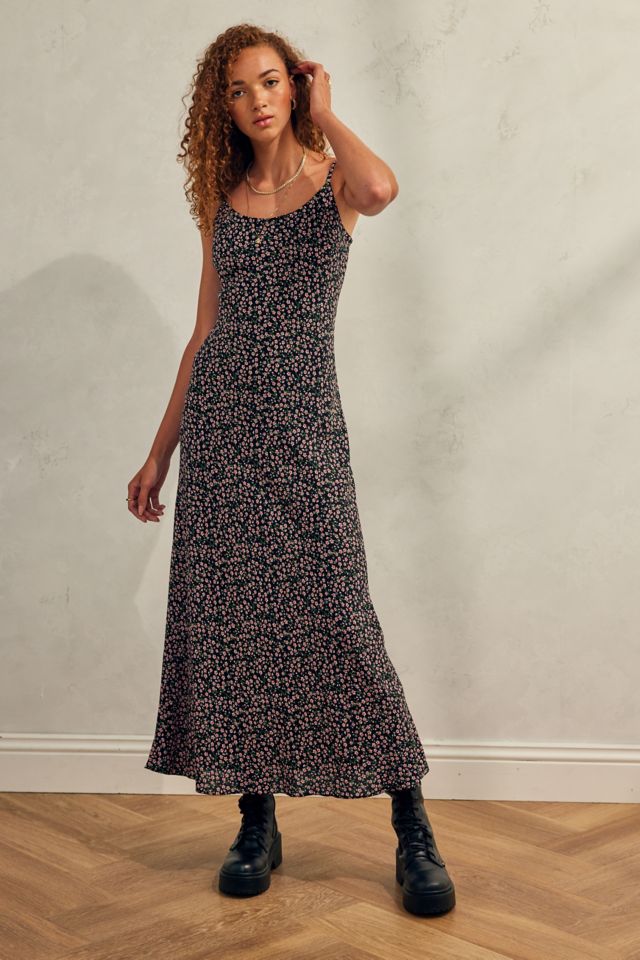 Ditsy print best sale maxi dress