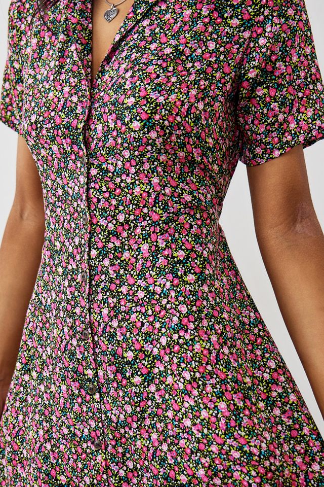 Archivio su UO Pink Mini Rose Tea Dress  #2