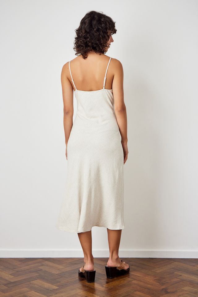 Archive at UO Natural Linen Jessie Midi Dress #3
