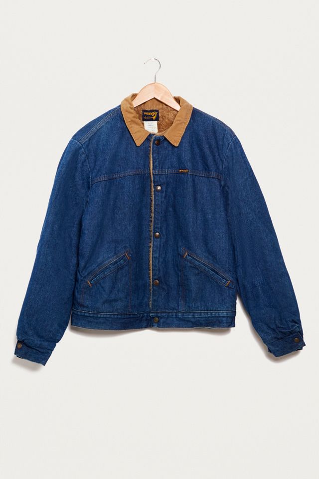 Urban Renewal Vintage One-of-a-Kind Wrangler Dark Wash Denim Jacket #1
