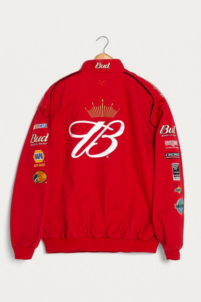 Urban Renewal Vintage One-of-a-Kind Bud Red NASCAR Jacket #1
