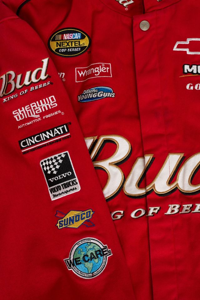 Urban Renewal Vintage One-of-a-Kind Bud Red NASCAR Jacket #2