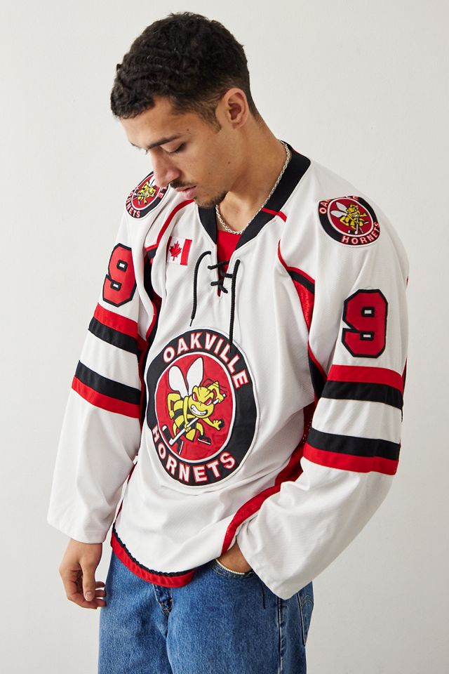 Urban Renewal Vintage White Oversized Hockey Jersey #1