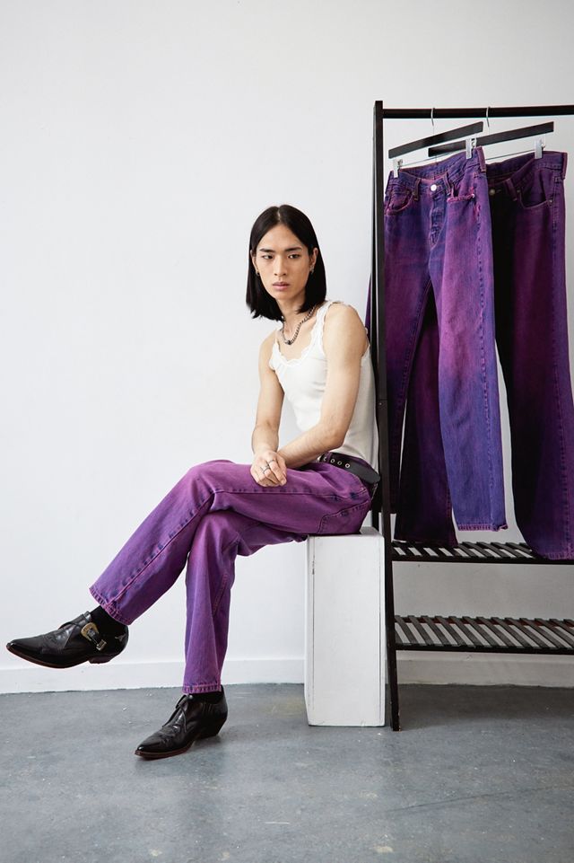 Urban Renewal Remade From Vintage Levi's Pink Tint Jeans  #1