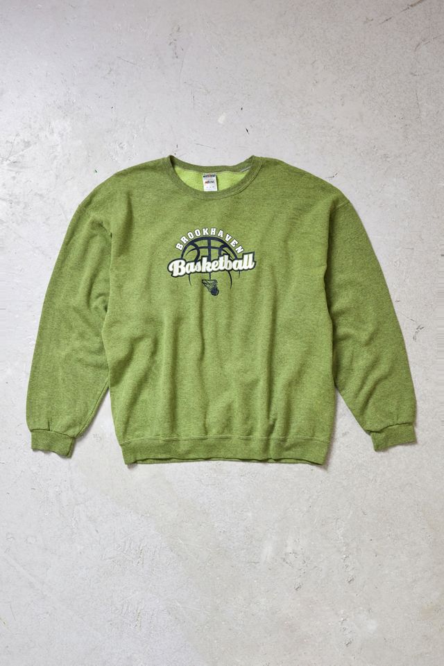 Urban Renewal Vintage Overdyed Green Graphic Sweatshirt  #2