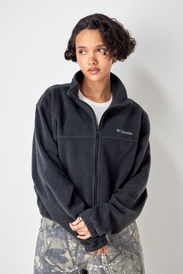 Urban Renewal Vintage Black Columbia Fleece Jacket #2