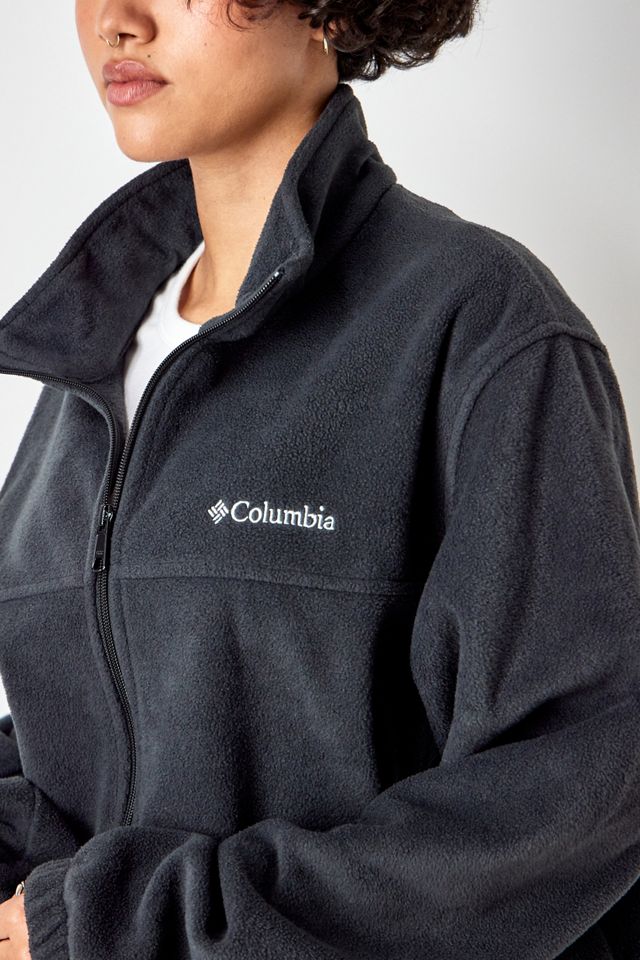 Urban Renewal Vintage Black Columbia Fleece Jacket #3