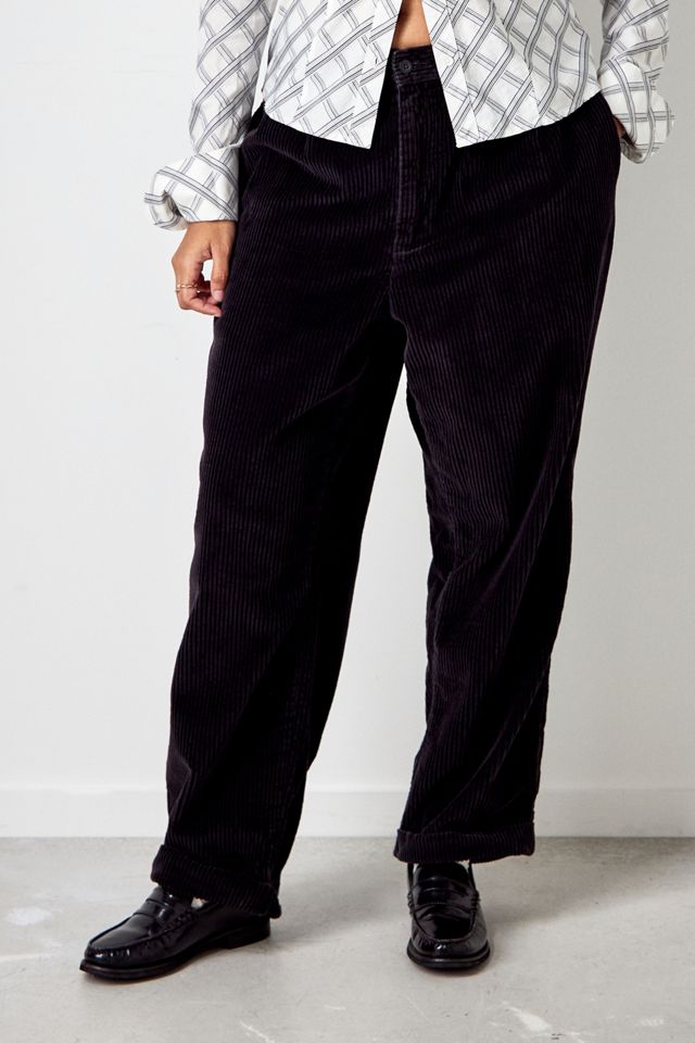 Urban Renewal Vintage Schwarz Jumbo Cord Hosen #2