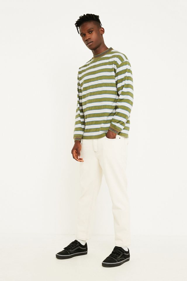 Urban Renewal Vintage Surplus '90s Stripe Green Long-Sleeve T-Shirt #1