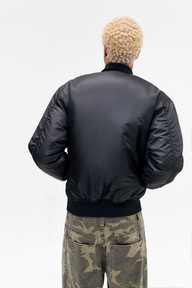 Urban Renewal Black MA1 Bomber Jacket #5