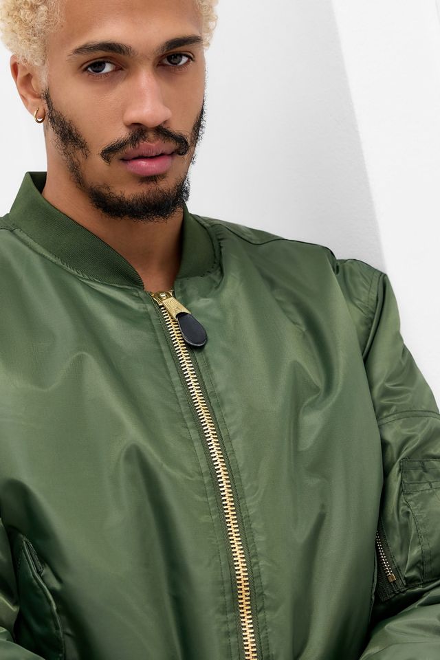 Urban Renewal Khaki MA1 Bomber Jacket #2