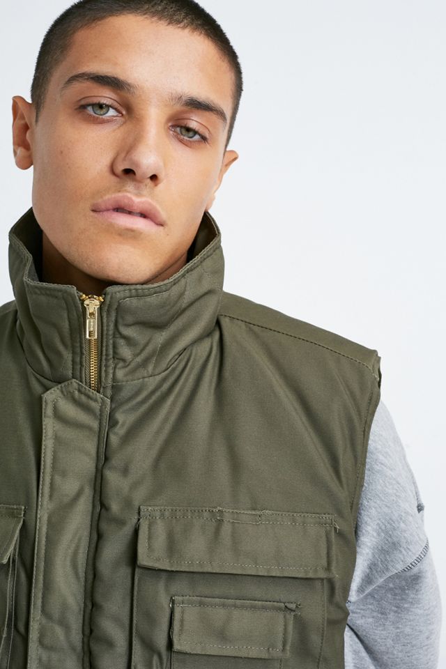 Urban Renewal Vintage Khaki Utility Gilet #1