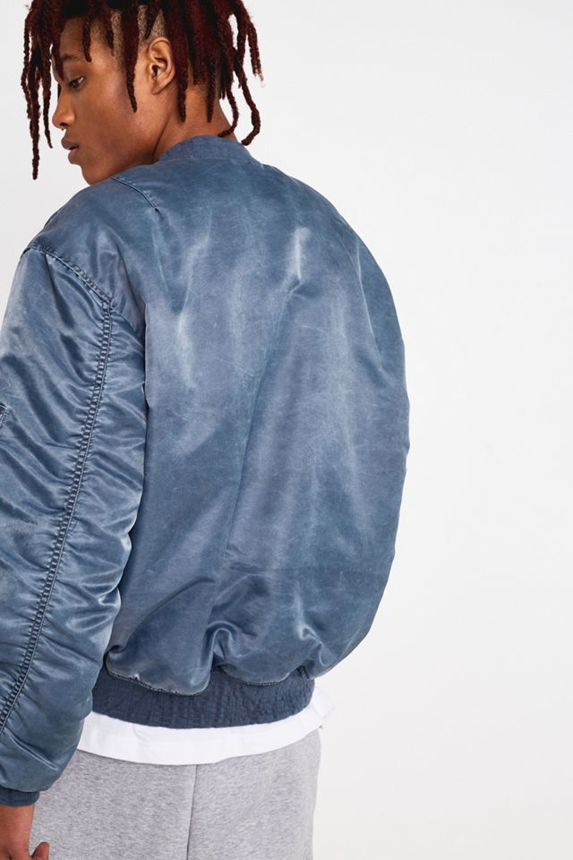 Urban Renewal Salvaged Deadstock – Bomberjacke „MA1“ in Blau #4