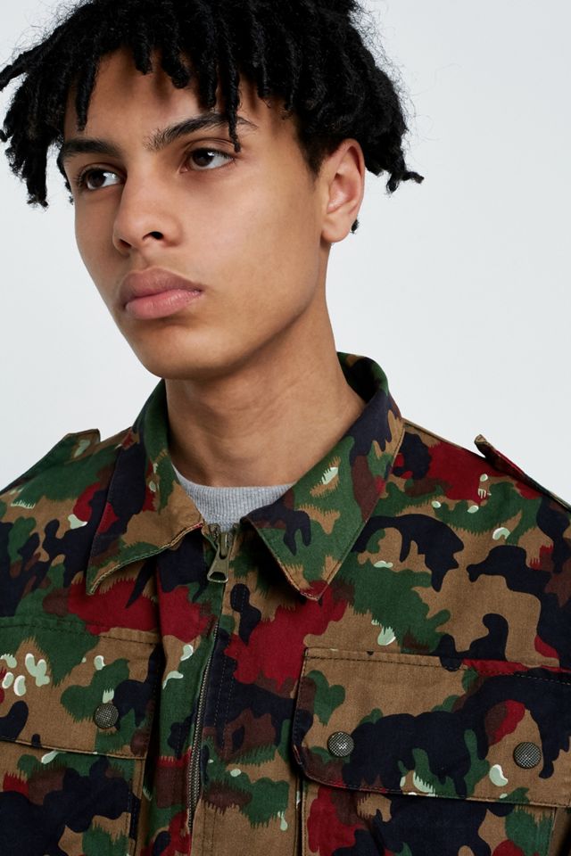 Urban Renewal Vintage Surplus Swiss Camo Jacket Urban Outfitters UK