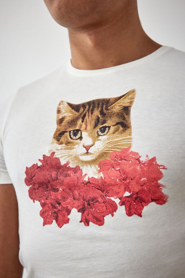 Urban Renewal T-shirt vintage con stampa di gatti  #6