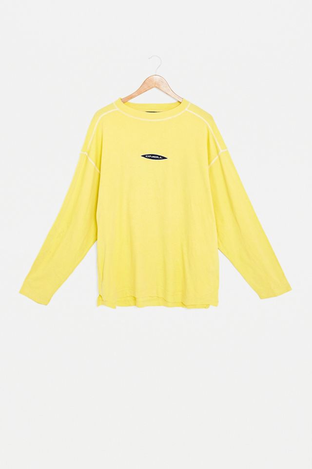 Urban Renewal One-Of-A-Kind O'Neill Surf Yellow Long-Sleeve T