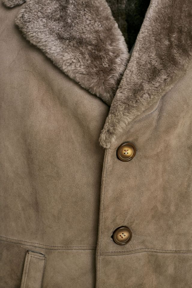 Urban Renewal One-Of-A-Kind Grey Sheepskin Coat #1