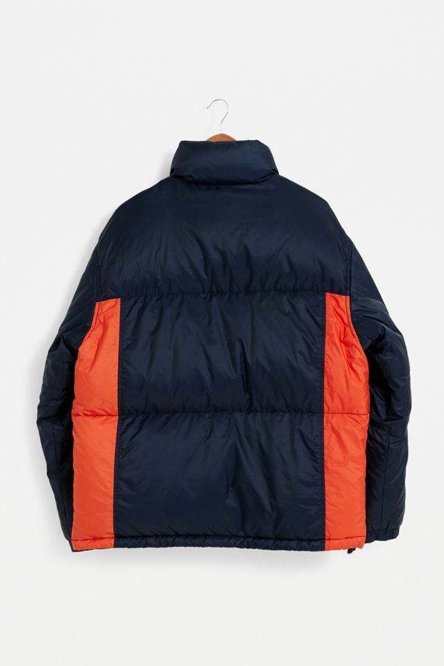 Urban Renewal Giacca Tommy Hilfiger Navy e Orange Puffer, unica nel suo genere #2