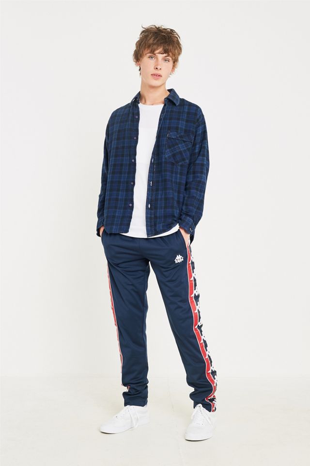 Urban Renewal Remade From Vintage Overdyed Navy Checked Flannel Shirt #4