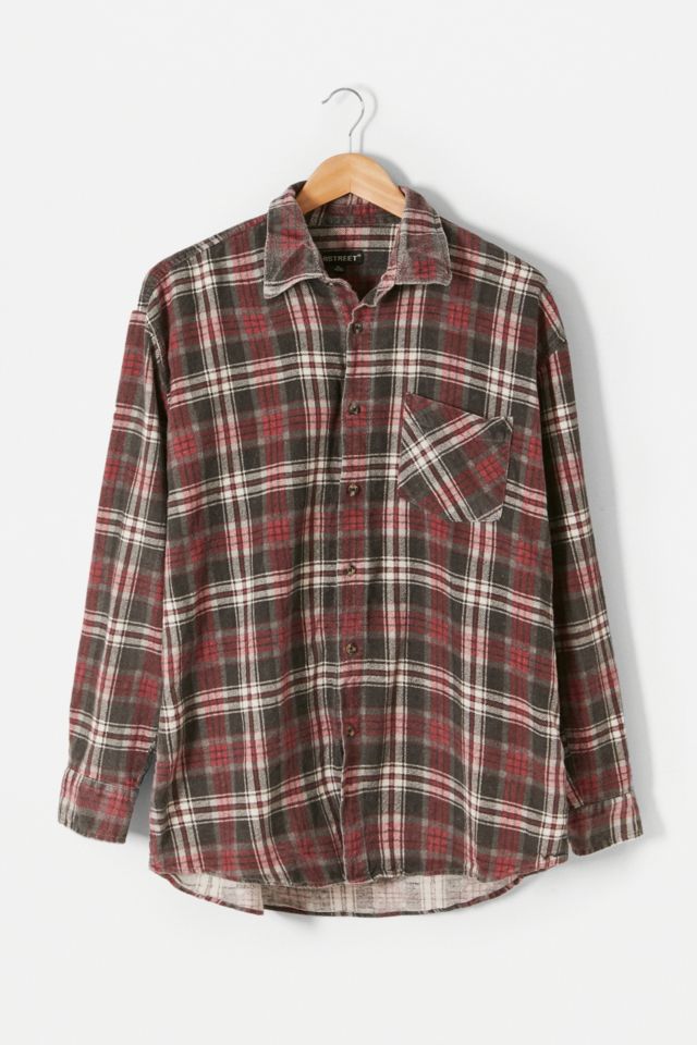 Urban Renewal Vintage Black Checked Flannel Shirt | Urban Outfitters UK