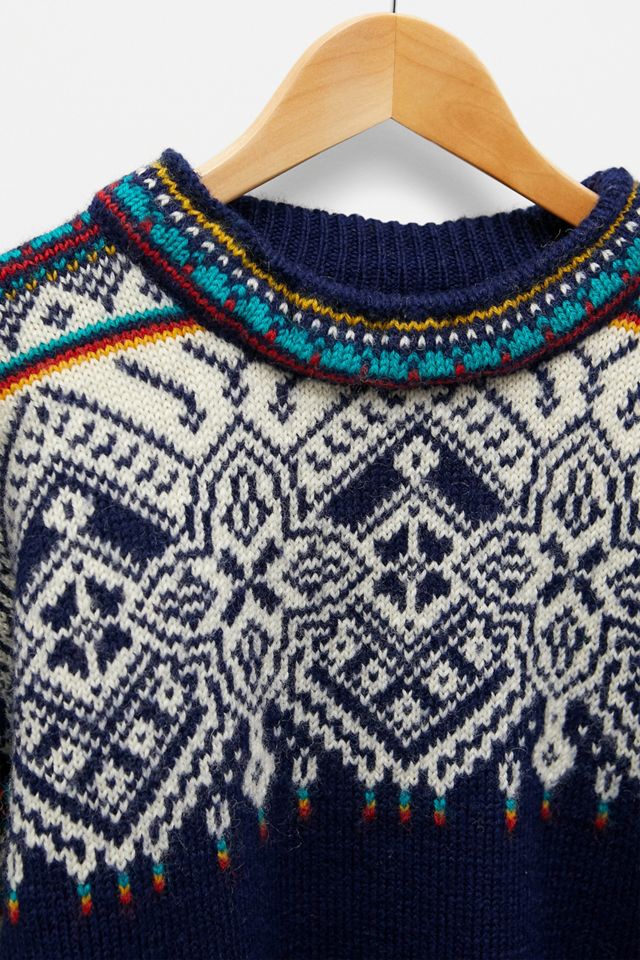 Urban Renewal One-Of-A-Kind Blue Fairisle Christmas Jumper #1