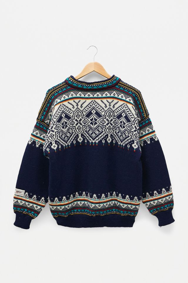 Urban Renewal One-Of-A-Kind Blue Fairisle Christmas Jumper #2