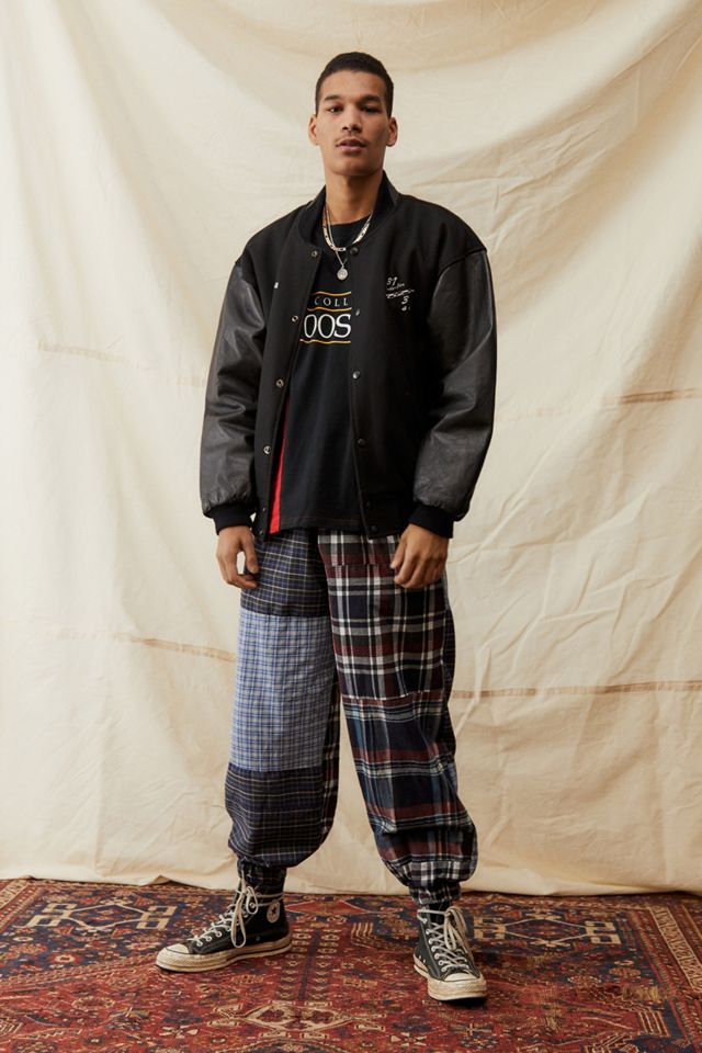 Urban Renewal Remade From Vintage Patch Flannel Joggers