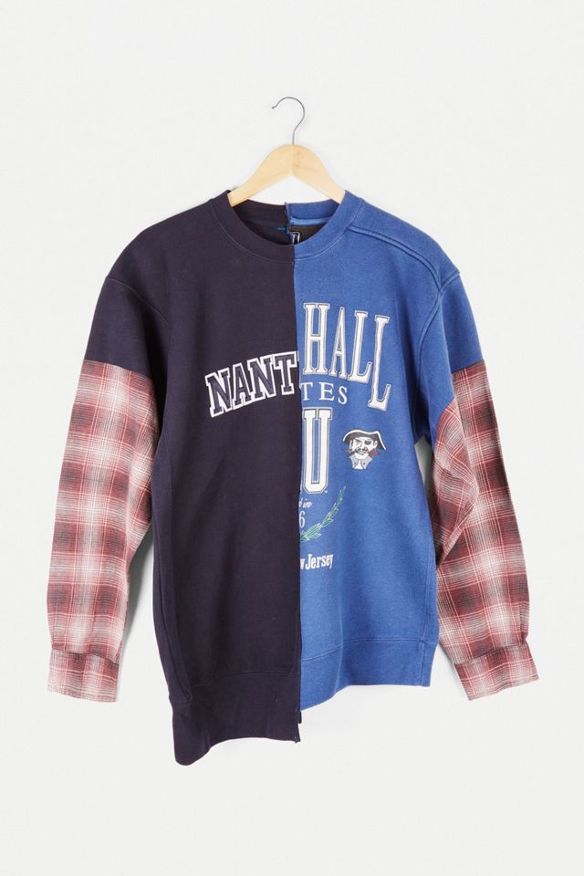 Renovación urbana rehecha a partir de su sudadera de franela empalmada vintage #2