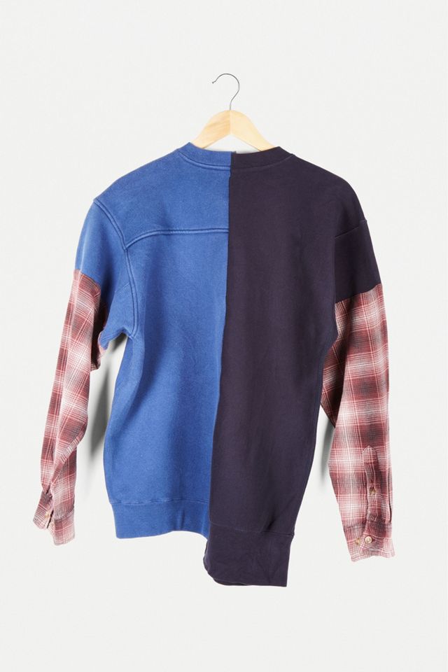 Renovación urbana rehecha a partir de su sudadera de franela empalmada vintage #4