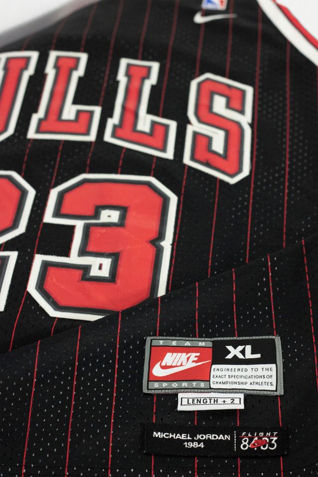 Renovación Urbana Único en Su Tipo Masculino Chicago Bulls Michael Jordan Pinstripe Jersey #2