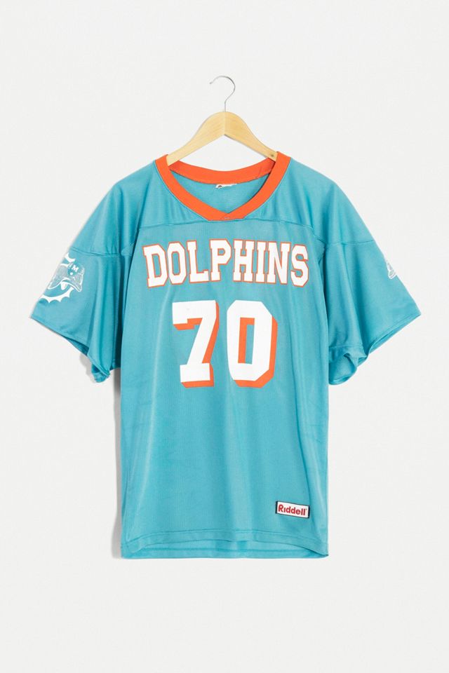Urban Renewal One-Of-A-Kind Men's Miami Dolphins Teal NFL Jersey