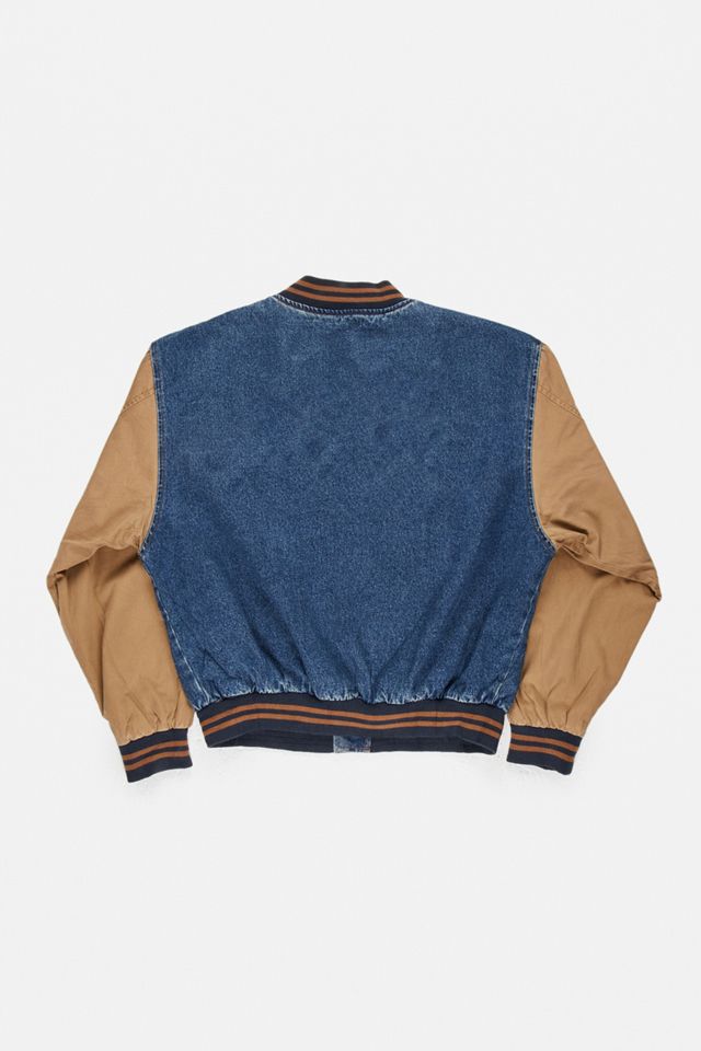 Urban Renewal Vintage Denim Varsity Jacket #2