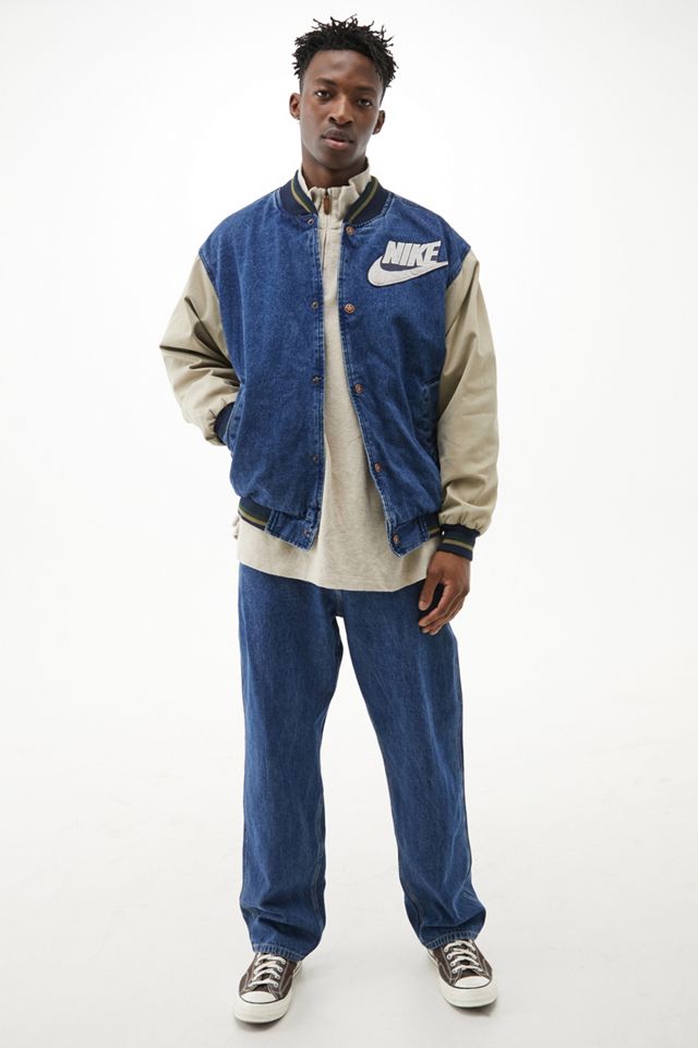 Urban Renewal One-Of-A-Kind Nike Denim Varsity Jacket #2