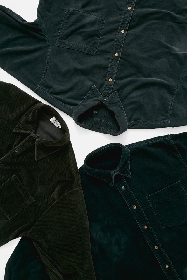 Urban Renewal Vintage – Cordhemd in Schwarz #1