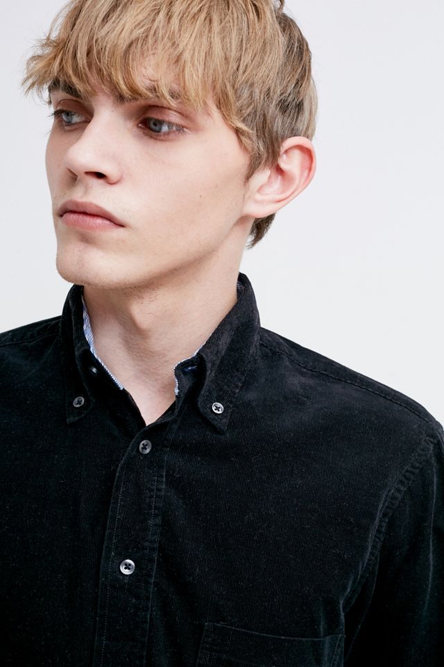 Urban Renewal Vintage – Cordhemd in Schwarz #2