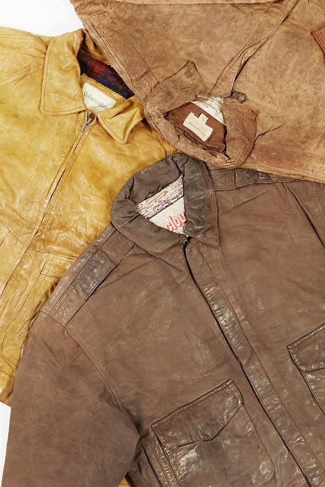 Urban Renewal Vintage Brown Aviator Jacket #3
