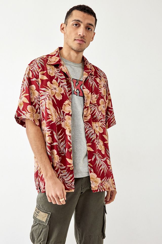 Urban Renewal Vintage Red Hawaiian Shirt #2