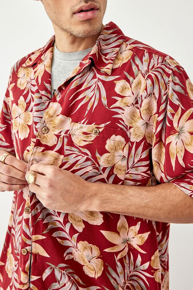 Urban Renewal Vintage Red Hawaiian Shirt #3