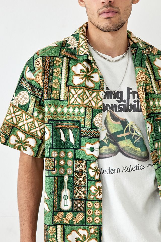 Urban Renewal Vintage - Chemise hawaïenne verte #3