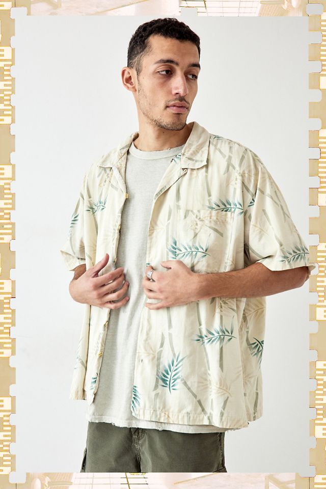 Urban Renewal Vintage Cream Hawaiian Shirt Urban Outfitters UK