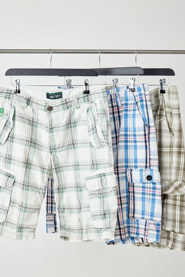 Urban Renewal Vintage - Short cargo à carreaux clairs​​​​​​​ #1