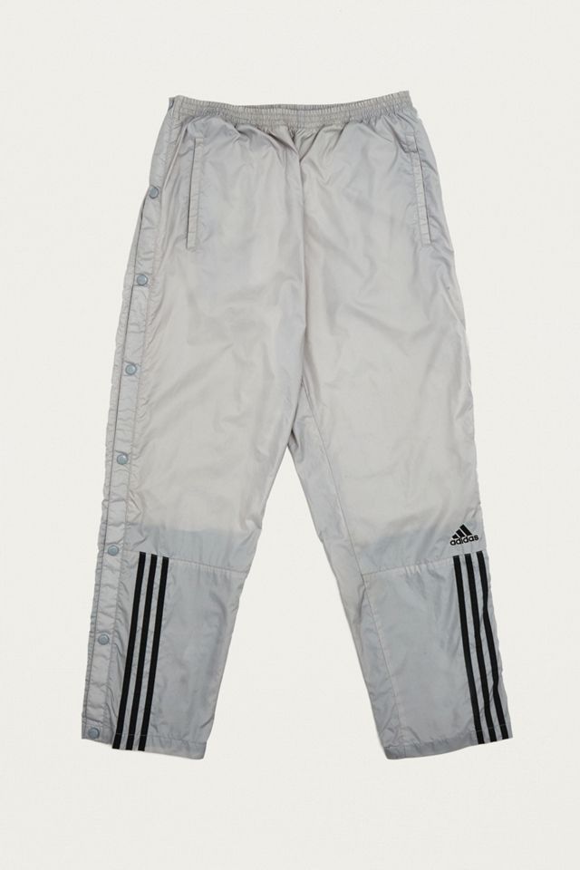 Urban Renewal Vintage One-of-a-Kind Grey adidas Popper Track Pants
