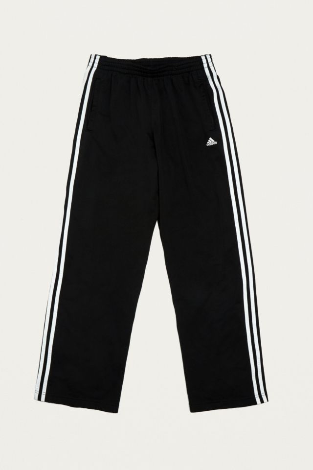 Urban Renewal Vintage One of a Kind Black adidas Popper Track Pants