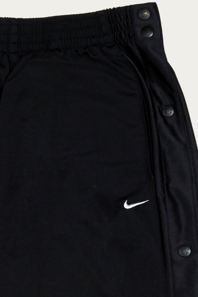 Nike black and discount white popper track pants