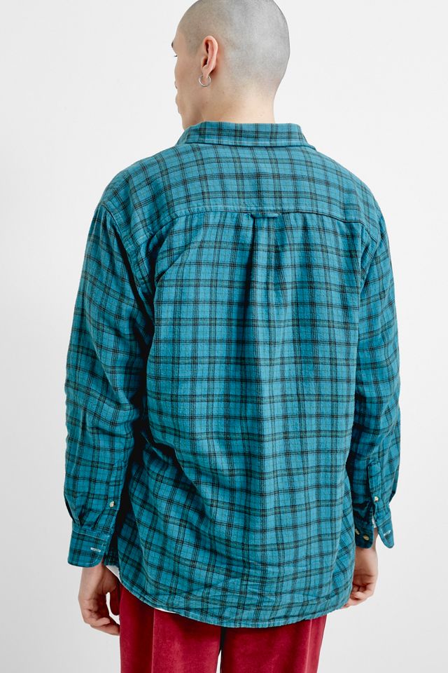 Urban Renewal Remade From Vintage Overdyed Checked Flannel Shirt #4